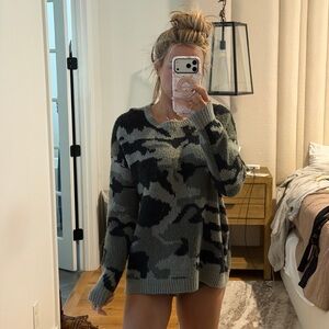 Camouflage Knit Sweater